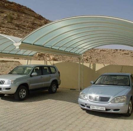 أنواع مظلات سيارات جدة