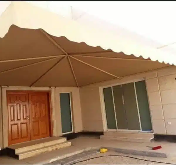خطوات تركيب مظلات مداخل البيت