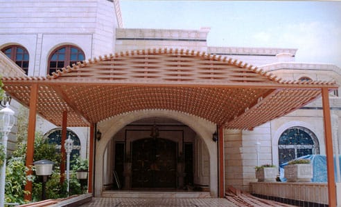 مظلات مداخل البيت